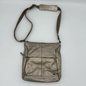 THE SAK Pyrite Gold/Bronze Crossbody Shoulder Handbag‎ Adjustable Bag/Purse